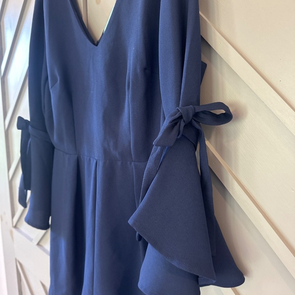 Karlie Navy Shorts Romper 3/4 sleeves NWT - Picture 2 of 5